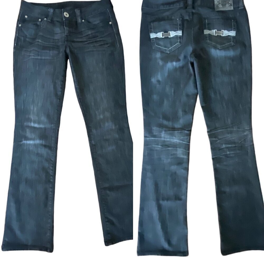 Guess Mid Rise Boot Cut Charcoal Jeans Sz 29​​​​​​​​